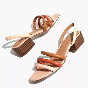 Madewell The Addie Slingback Sandal in Leather size 7.5